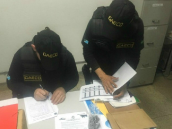 Gaeco faz busca e apreensão em Paranhos (Foto: MPE/ Divulgação)