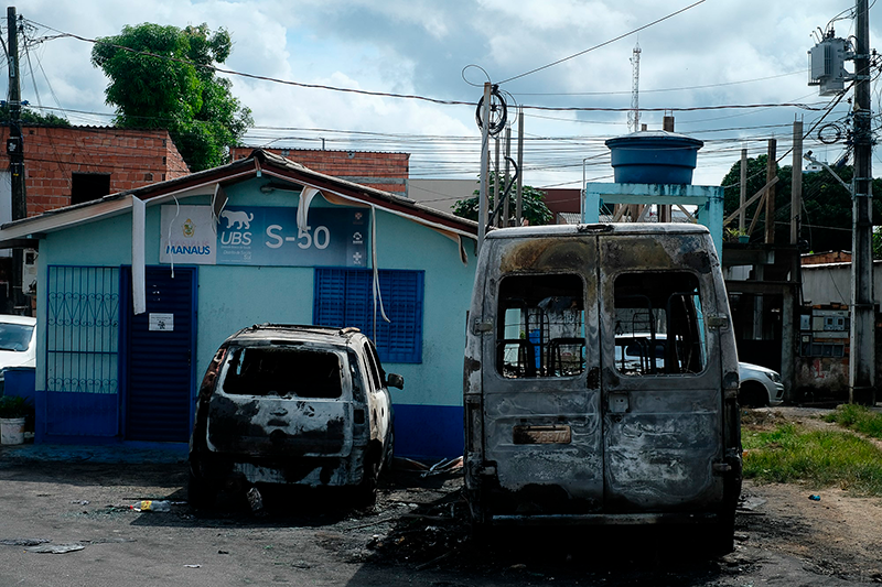 Manaus e mais três cidades do Amazonas são atacadas pelo Comando Vermelho Ataques do Comando Vermelho deixam Manaus sitiada (Foto: Amazônia Real/Alberto César Araújo)