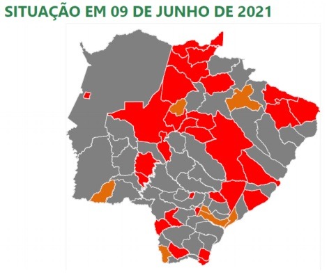 Covid-19: Amambai é classificada como bandeira cinza Amambai é classificada como bandeira cinza / Foto: Prosseguir