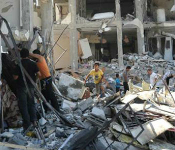 Destruição em Gaza. Foto: Unrwa