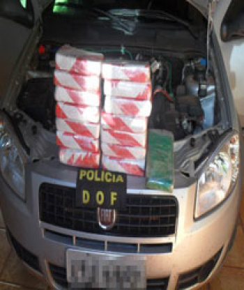 DOF prende homem com 16 kg de pasta base de cocaína