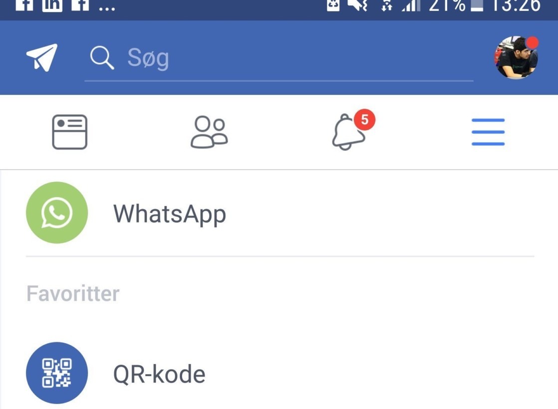 Aplicativo do Facebook testa atalho para o WhatsApp