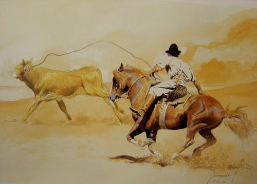 O Laço Comprido é um esporte que envolve, inspira e apaixona Ilustração de Endrigo Soares. Disponível em http://omundodolacocomprido.blogspot.com.br