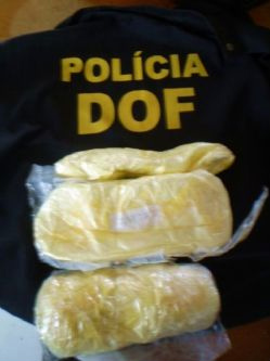 Cocaína apreendida pelo DOF (Foto: Edilson Oliveira)