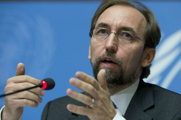 O alto comissário para Direitos Humanos, Zeid Al Hussein.