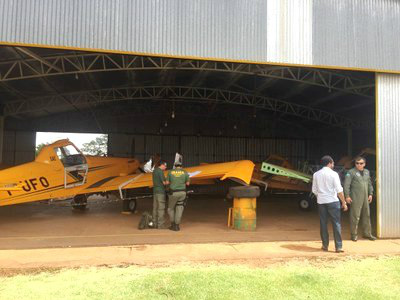 Operação interditou sete aeronaves de empresas de aviação agrícola do estado. Foto: Divulgação