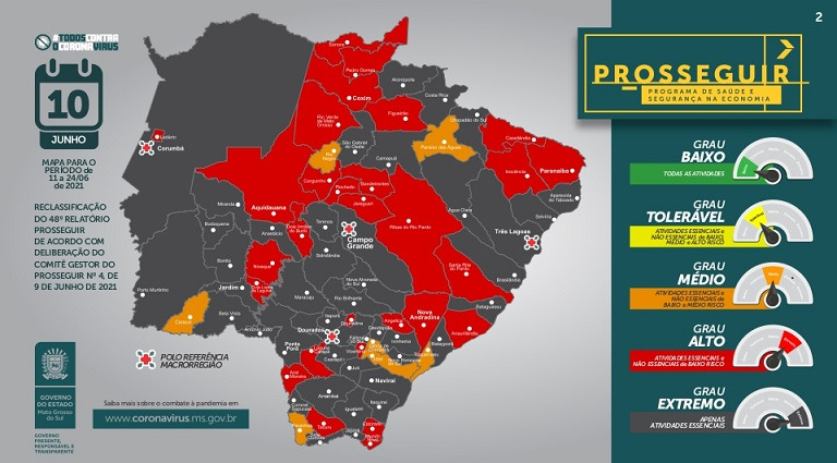 Semana começa com restrições em 43 cidades do MS; confira o que pode e não pode Semana começa com restrições em 43 cidades do MS; confira o que pode e não pode