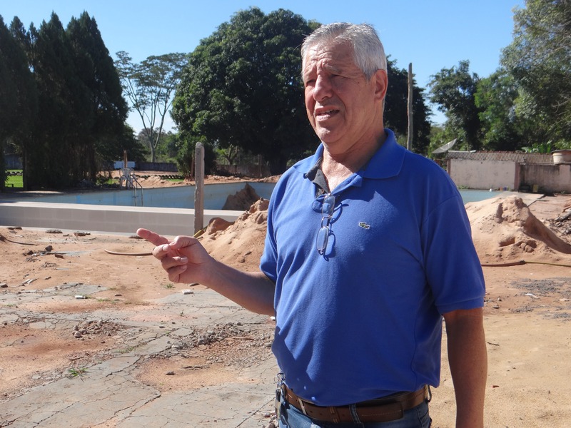 Clube Milionários passa por reforma para melhor atender os seus sócios Enedir é o presidente da Associação Atlética Milionários / Foto: Moreira Produções