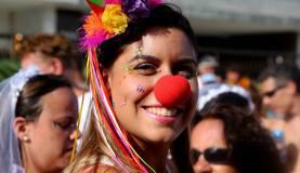 A estudante mineira de psicologia, Fabrícia de Sousa, 22 anos, veio pela primeira vez ao Rio curtir o carnaval