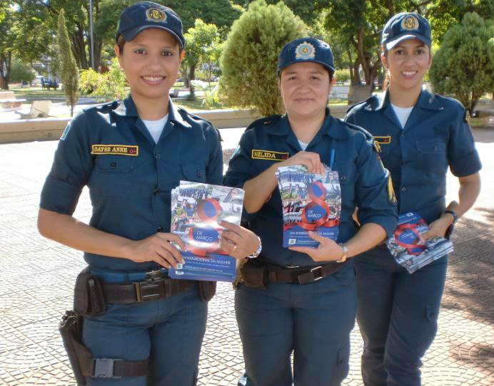 Mulheres da Polícia Militar de Amambai / Foto: Moreira Produções