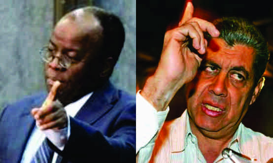 O ministro Joaquim Barbosa, do Supremo Tribunal Federal (STF), e o governadorde MS, André Puccinelli.