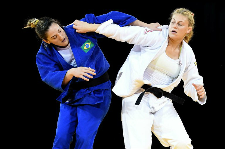 Mayra derrotou Kayla Harrison por ippon na final / Foto: Divulgação