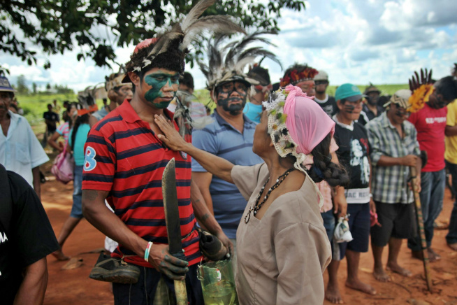 Segundo a comunidade, 100% dos 7,5 mil hectares antes ocupados por fazendas está sob o controle dos Guarani