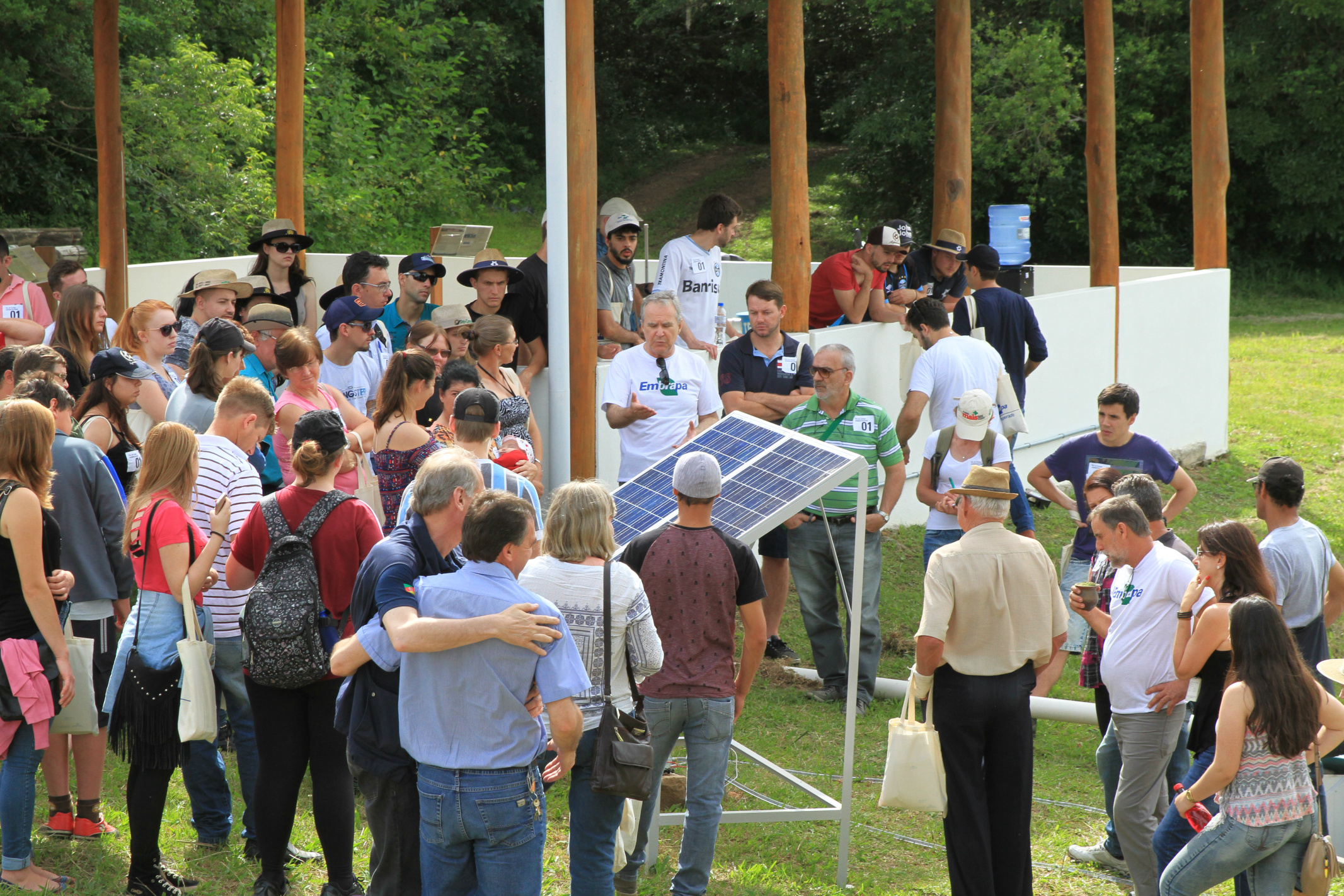 A tecnologia de geração de energia alternativa instalada na EEC é um dos exemplos de novos conhecimentos que a Agricultura Familiar tem acesso. A Embrapa e outros parceiros desenvolvem este projeto para que o pequeno agricultor seja um fornecedor de energia, onde ele aumenta sua renda e ao mesmo tempo economiza na gestão de sua propriedade rural. Esta e outras práticas serão destacadas no Seminário de Inovação na AF, que acontecerá até dia 30, em PelotasFoto: Divulgação 