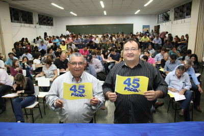 Coligação "Foco, Força e Fé " registra candidatos a prefeito, vice e a vereador Dr. Bandeira e Valter Brito, candidatos a prefeito e vice da coligação