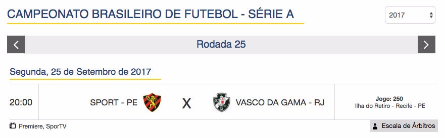 Jogos de hoje (25) - Brasileirão - 25ª rodada