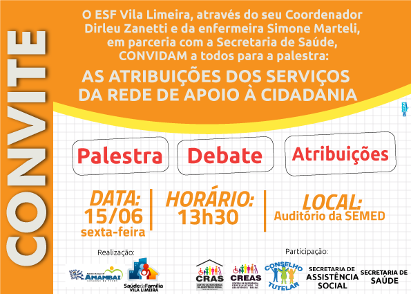 Posto de Saúde da vila Limeira oferece palestra à população Foto: Divulgação