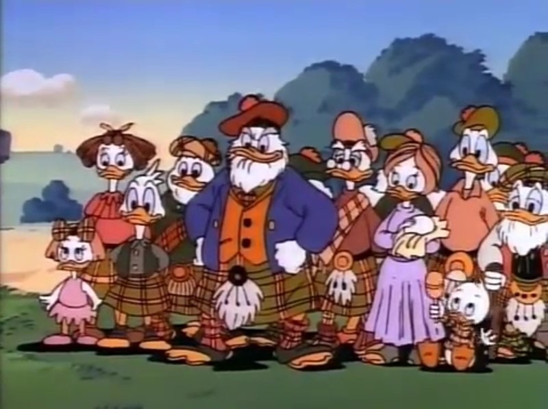 Pato Donald 86 anos! Confira 5 curiosidades sobre o personagem O clã de patos escoceses. (Fonte: Reprodução / Disney)