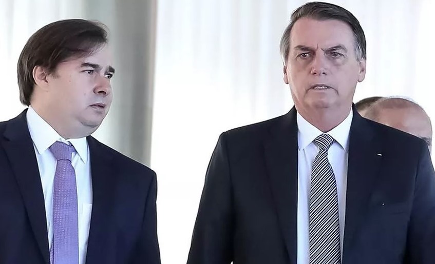 Rodrigo Maia e Jair Bolsonaro (Foto: Marcos Corrêa PR)