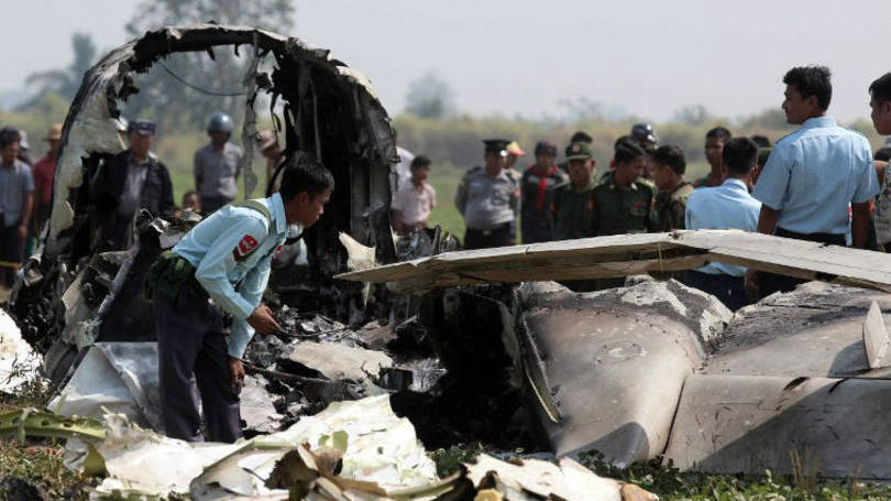 Aviões militares caem em Myanmar e na Indonésia