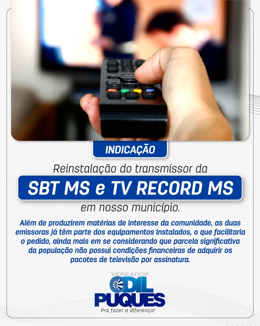 Foto: Assessoria Odil Puques