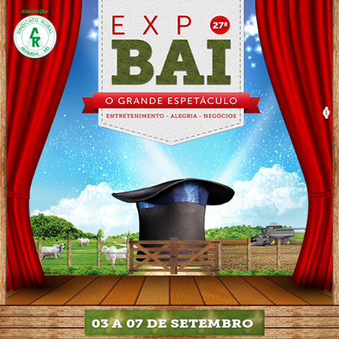 SRA divulga os pontos de venda de ingressos da 27ª Expobai