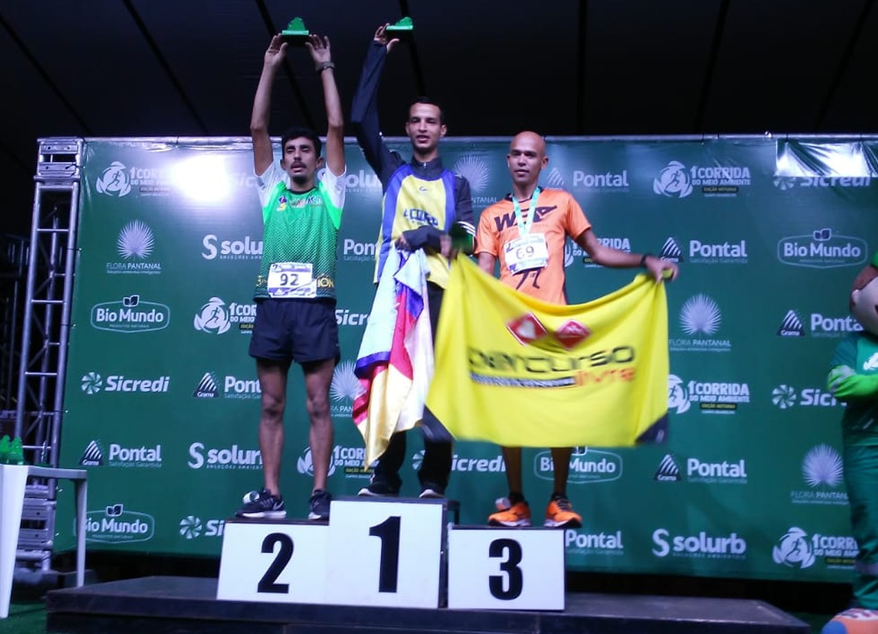Policial representa Amambai em Corrida do Meio Ambiente na capital Cleberson ficou em 2º lugar na categoria 30 a 39 anos / Foto: Divulgação