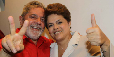 Lula recebe Dilma no Palácio do Planalto