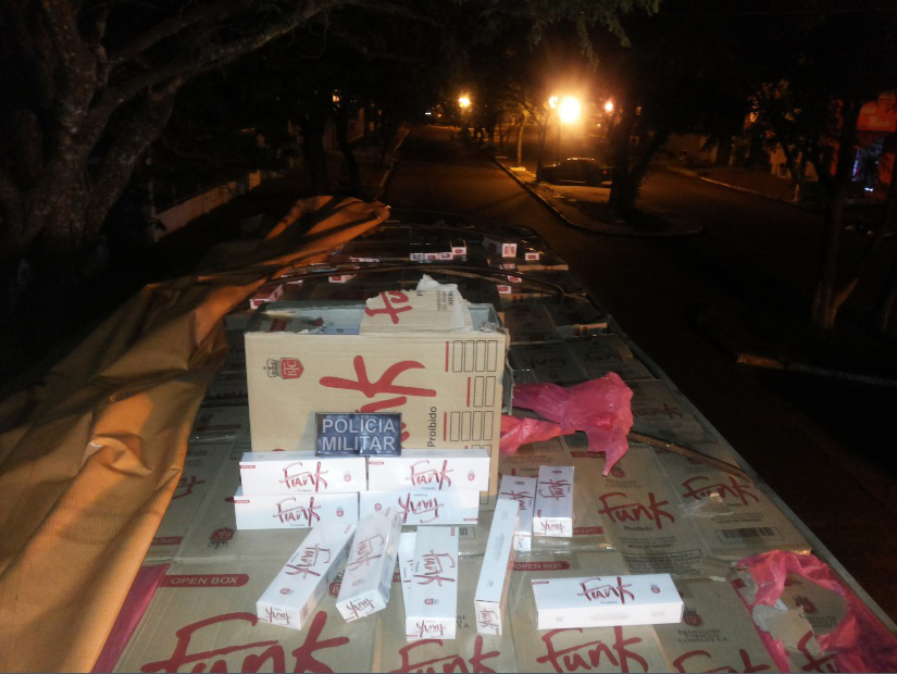 Homem de 33 anos, natural de Eldorado, foi preso em flagrante pelo crime de contrabando.