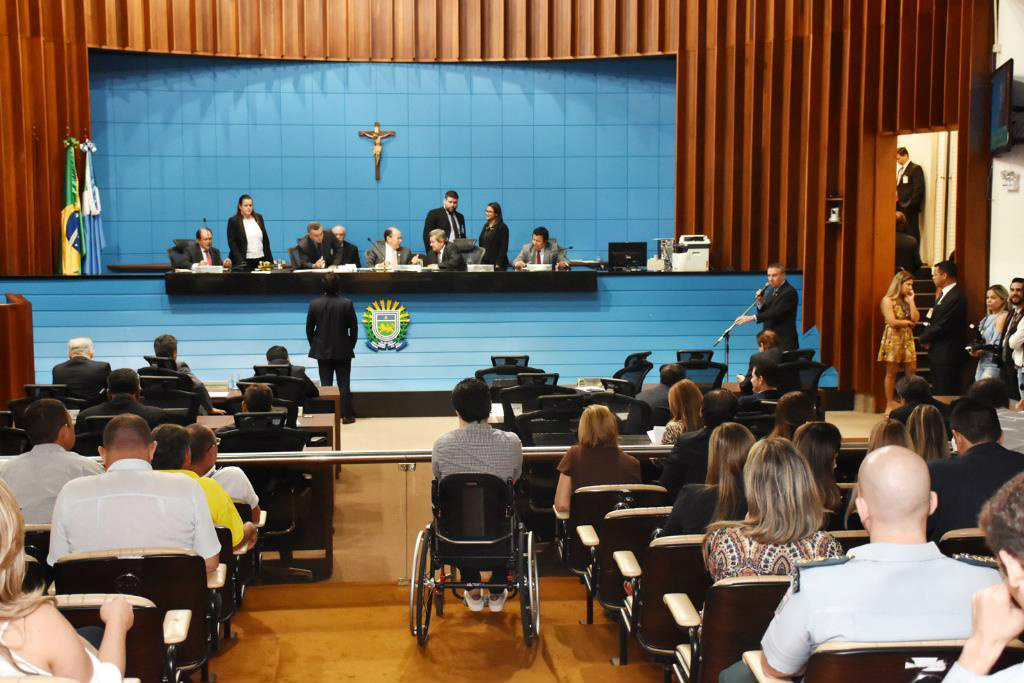 Deputados aprovam reforma administrativa da ALMS Deputados analisaram seis projetos durante a sessão desta quarta-feira (30)Foto: Divulgação