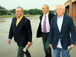 Presidente Michel Temer e os ministros Elizeu Padilha e Moreira Franco / Foto: Diovulgação