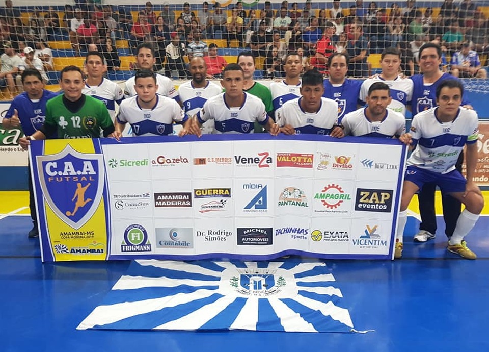CAA Futsal segue representando Amambai na Copa Morena 2019 Equipe do CAA Futsal / Foto: Odil Puques