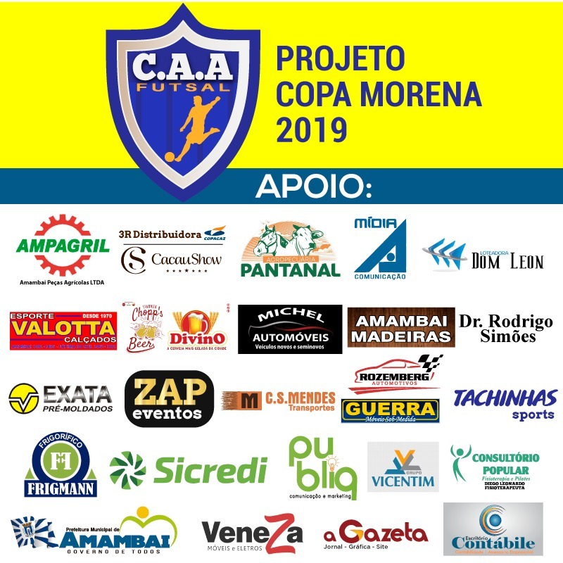 CAA Futsal segue representando Amambai na Copa Morena 2019 CAA Futsal segue representando Amambai na Copa Morena 2019