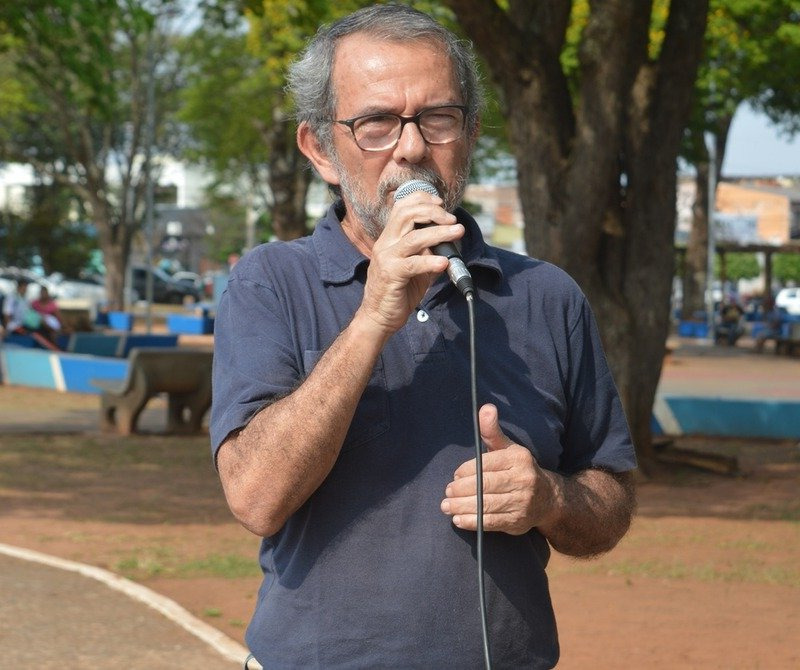 Professor Humberto Vilhalva, vice-presidente regional da Fetems / Foto: Moreira Produçoes