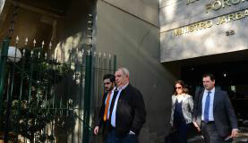 O pecuarista José Carlos Bumlai na saída da sede da Justiça Federal, onde participou de acareação com o ex-tesoureiro do PT Delúbio Soares no processo da Operação Lava Jato Rovena Rosa/Agência Brasil