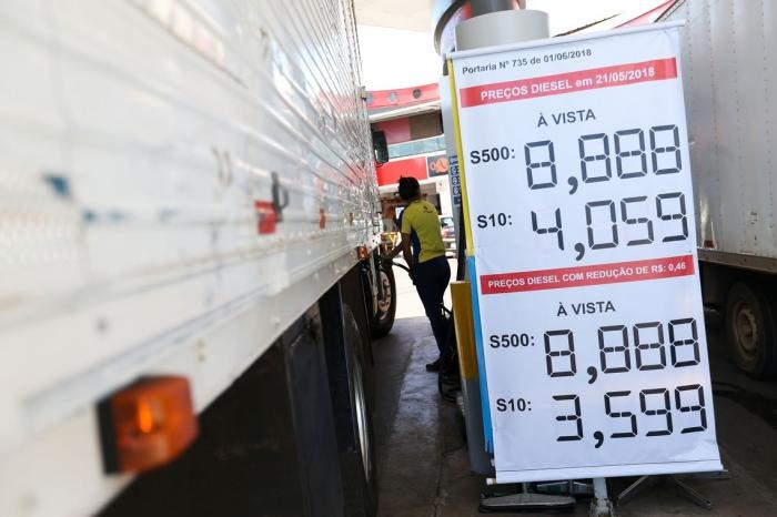 Preço do diesel diminui, mas ainda não chega às bombas R$ 0,46 menor Foto: Divulgação