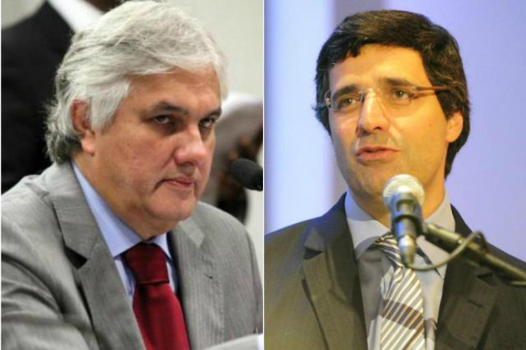 Ministro do STF revoga prisão de André Esteves e mantém Delcídio do Amaral preso E/D - Senador Delcídio do Amaral (PT/MS) e o banqueiro André Esteves / Foto: Divulgação