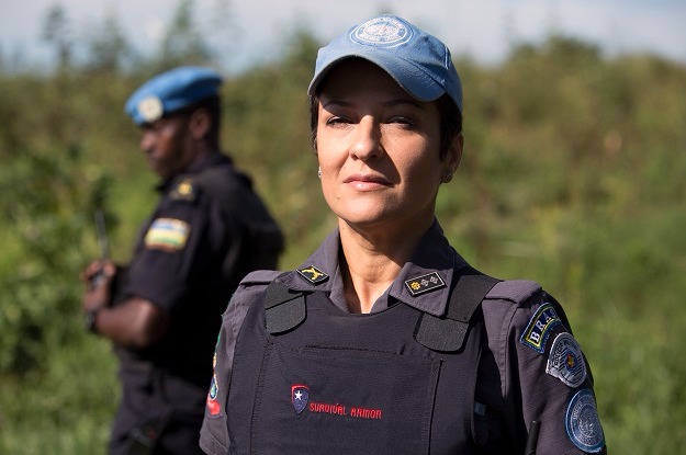 Brasileira, capacete-azul da ONU, fala sobre segurança no Sudão do Sul Major Fernanda Santos tem experiência de 26 anos na Polícia Militar do Estado de São Paulo. Foto: Unmiss.