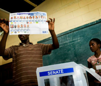 Eleições parlamentares no Haiti. Foto: Minustah