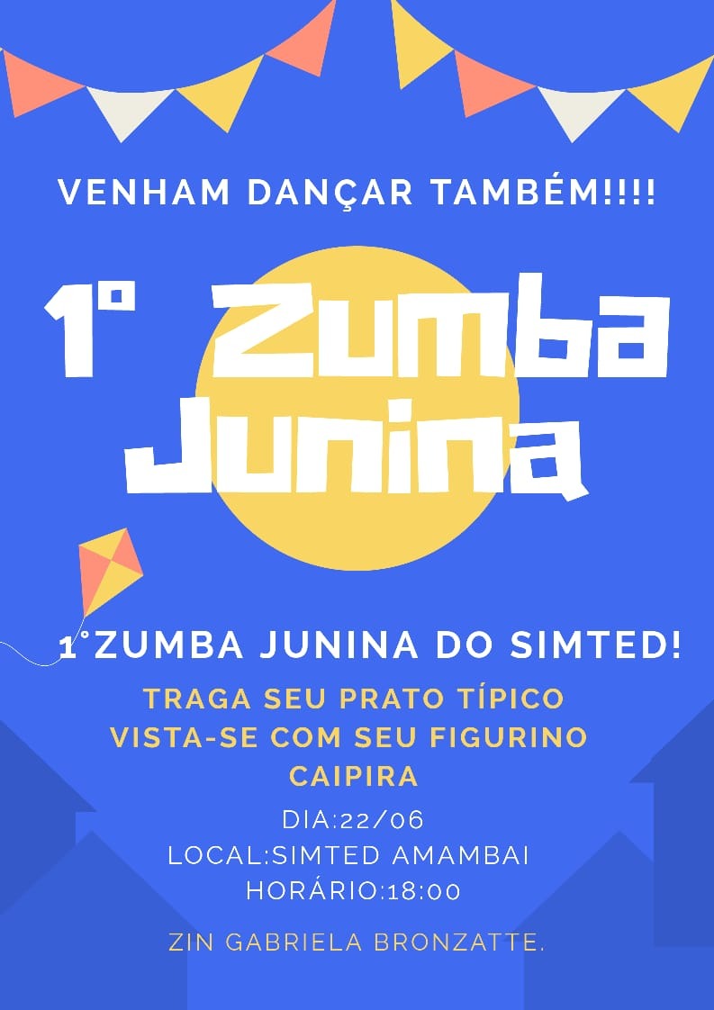1ª Zumba Junina acontece nesta sexta (22), em Amambai O evento inicia às 19h / Foto: Reprodução