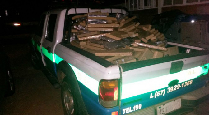 PMA apreende 1,4 tonelada de maconha e 300 gramas de haxixe