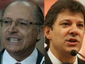 Governador Geraldo Alckmin e o prefeito de São Paulo, Fernando Haddad