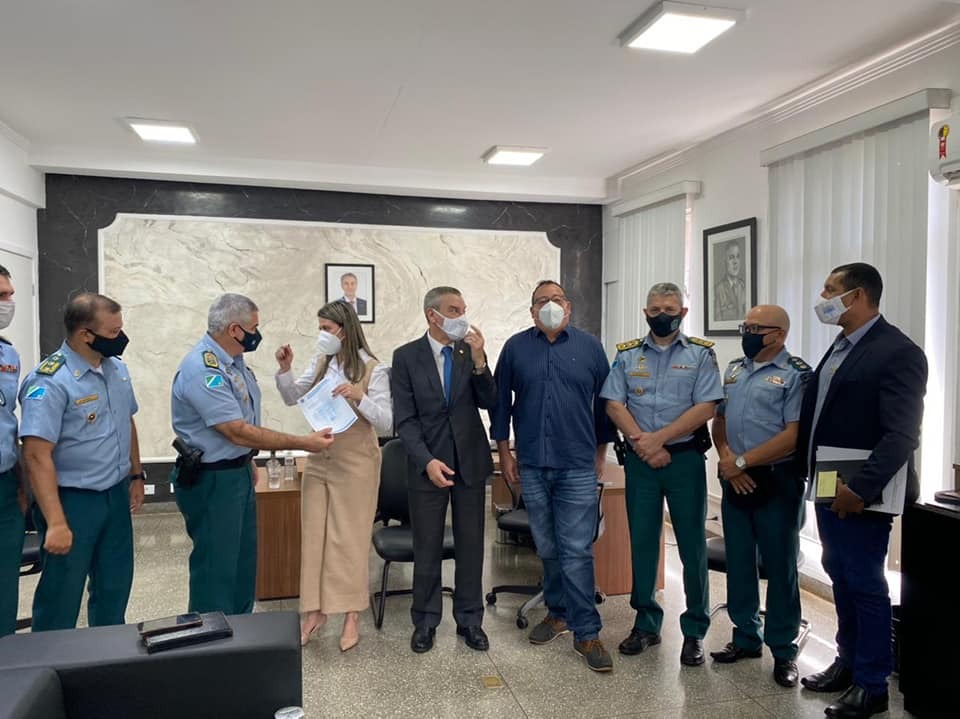Vereadora Ligia Borges reúne-se com o comandante-geral da Policia Militar do MS A audiêcia ocoreu nessa quinta-feira (24), na cidade de Campo Grande / Foto: Reprodução/Facebook/Ligia Borges