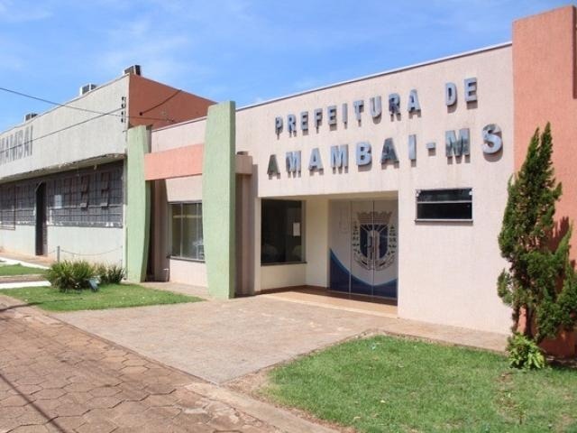 Fachada da Prefeitura de Amambai. (Foto: Robson Fritzen