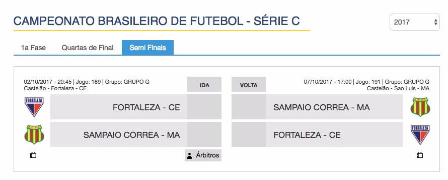 Jogo de hoje (2) - Brasileiro Série C - Semifinal Jogo de hoje (2) - Brasileiro Série C - Semifinal