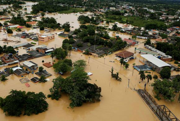 Enchente histórica atinge desabriga centenas de famílias no Acre / Sérgio Vale/Agência de Notícias do Acre