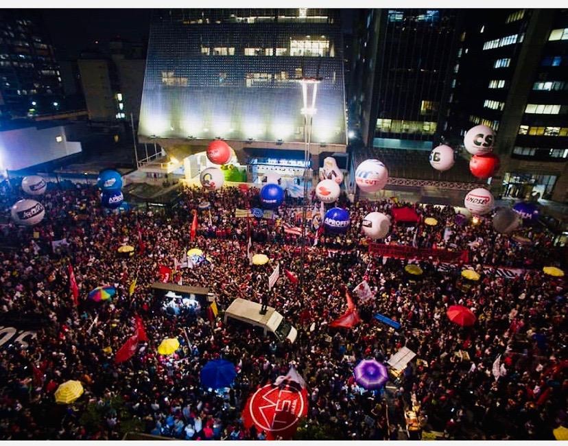 Greve termina com mobilizações em 380 cidades contra a reforma da Previdência Diferente dos últimos atos em São Paulo, desta vez, a polícia reprimiu manifestantes (Foto: Mídia NINJA)
