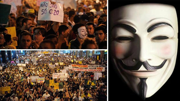 Em vídeo, Anonymous dita a agenda do movimento