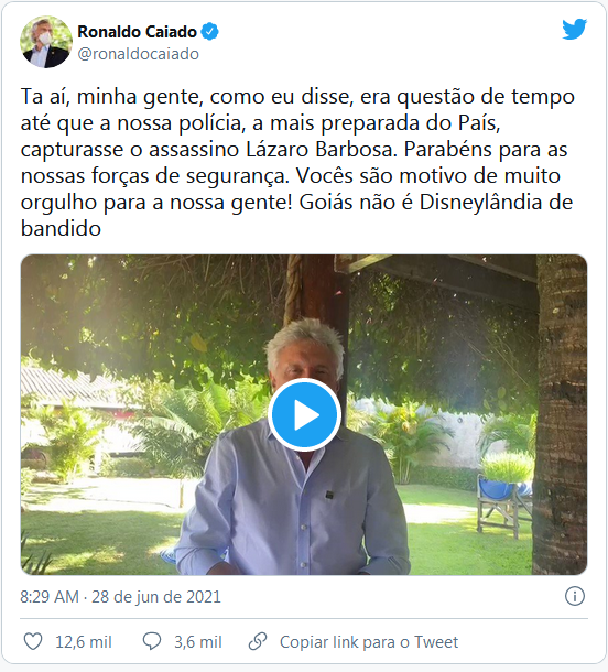 Após 20 dias de buscas, Lázaro Barbosa é morto durante captura Após 20 dias de buscas, Lázaro Barbosa é morto durante captura