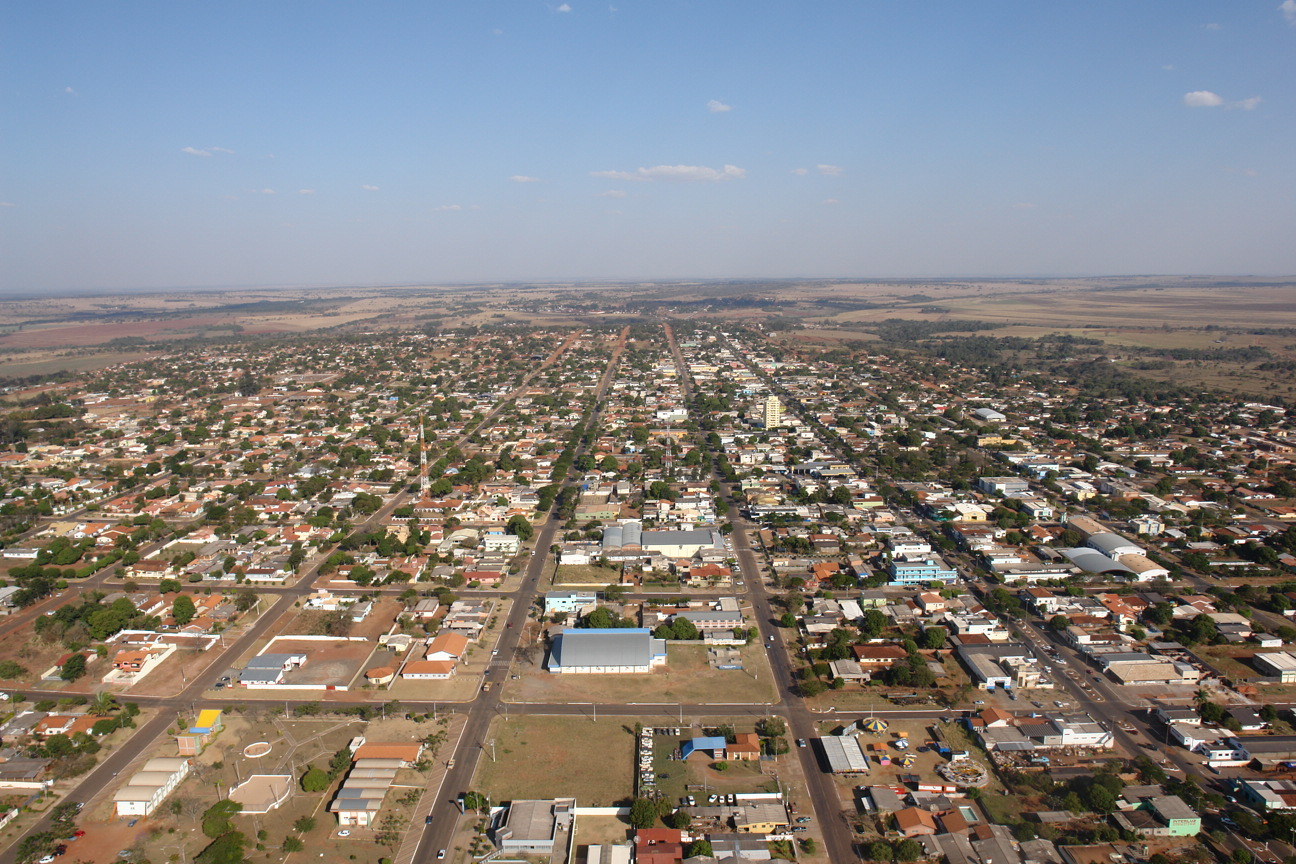 Vista aérea da cidade de Amambai / Foto: Arquivo/Moreira Produções